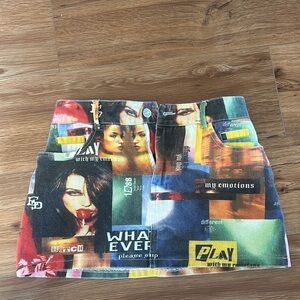 Colorful Graphic Print Women's Skirt